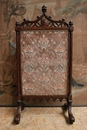 Gothic style Fire screen in Walnut, France 19th century