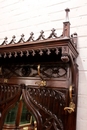 Gothic style Hall stand in Walnut, France 19th century