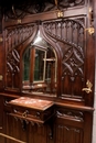 Gothic style Hall stand in Walnut, France 19th century