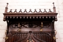 Gothic style Hall stand in Walnut, France 19th century