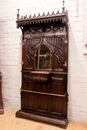 Gothic style Hall stand in Walnut, France 19th century