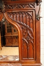 Gothic style Hall tree  in Walnut, France 19th century