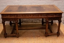 Gothic style Desk in Walnut, France 19th century