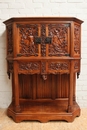 Renaissance/Gothic style Cabinet in Walnut, France