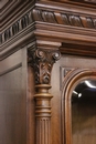 Henri II style Bookcase in Walnut, France 19th century