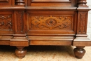 Henri II style Bookcase in Walnut, France 19th century