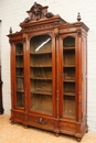 Henri II style Bookcase in Walnut, France 19th century