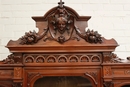 Henri II style Bookcase in Walnut, France 19th century