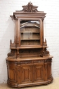 Henri II style Cabinet in Walnut, France 19th century