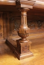 Henri II style Cabinet in Walnut, France 19th century