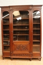 Henri II style Bookcase in Walnut, France 19th century