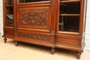 Henri II style Bookcase in Walnut, France 19th century