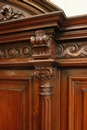 Henri II style Bookcase in Walnut, France 19th century