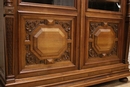 Henri II style Bookcase in Walnut, France 19th century