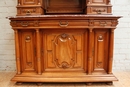 Henri II style Cabinet in Walnut, France 19th century