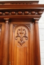 Henri II style Cabinet in Walnut, France 19th century