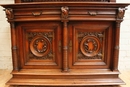 Henri II style Cabinet in Walnut, France 19th century