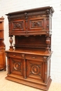 Henri II style Cabinet in Walnut, France 19th century