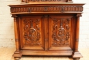 Henri II style Cabinet in Walnut, France 19th century