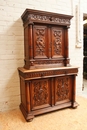 Henri II style Cabinet in Walnut, France 19th century