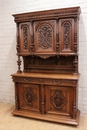 Henri II style Cabinet in Walnut, France 19th century