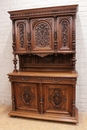 Henri II style Cabinet in Walnut, France 19th century