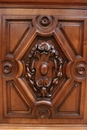 Henri II style Cabinet in Walnut, France 19th century