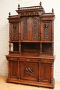 Henri II style Cabinet in Walnut, France 19th century