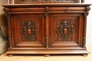 Henri II style Cabinet in Walnut, France 19th century