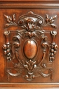 Henri II style Cabinet in Walnut, France 19th century