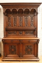 Henri II style Cabinet in Walnut, France 19th century