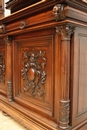 Henri II style Cabinet in Walnut, France 19th century