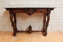 Henri II style console in Walnut, France 19th century