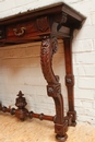 Henri II style console in Walnut, France 19th century