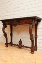 Henri II style console in Walnut, France 19th century