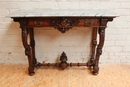 Henri II style console in Walnut, France 19th century