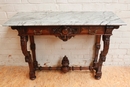 Henri II style console in Walnut, France 19th century