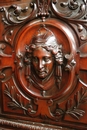 Henri II style credenza in Walnut, France 19th century