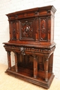 Henri II style credenza in Walnut, France 19th century