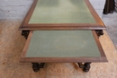 Henri II style Desk table in Walnut, France 19th century