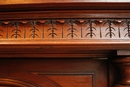 Henri II style Display cabinet in Walnut, France 19th century