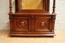 Henri II style Display cabinet in Walnut, France 19th century