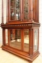 Henri II style Display cabinet in Walnut, France 19th century