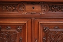 Henri II style Display cabinet in Walnut, France 19th century