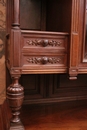 Henri II style Display cabinet in Walnut, France 19th century