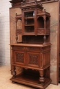 Henri II style Display cabinet in Walnut, France 19th century