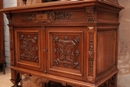 Henri II style Display cabinet in Walnut, France 19th century