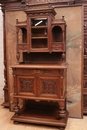 Henri II style Display cabinet in Walnut, France 19th century