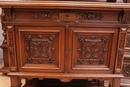 Henri II style Display cabinet in Walnut, France 19th century