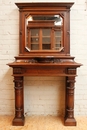 Henri II style Fire mantle in Walnut, France 19th century